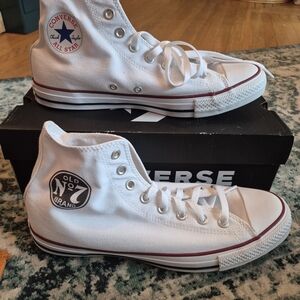 Converse White Canvas High-Tops